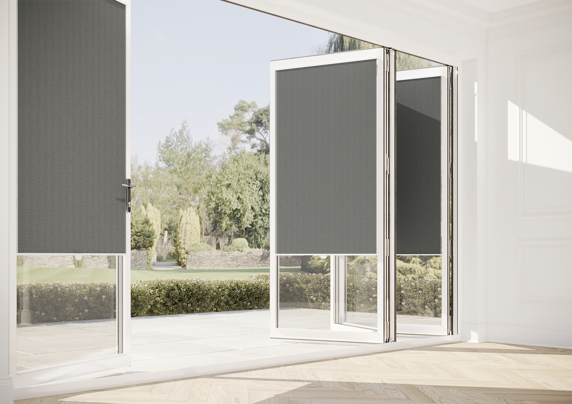 Halo, Midnight Grey - Stick Fit Slim Honeycomb Blind - Image 9